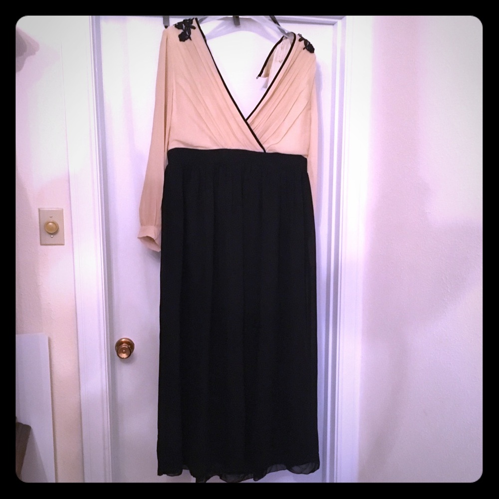 Little mistress floor length dress plus size.